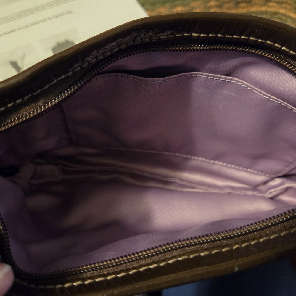Coach Madison Medium Clutch Pouch Chocolate Brown W/Wristlet  Elegant !  Nwot - Picture 10 of 10